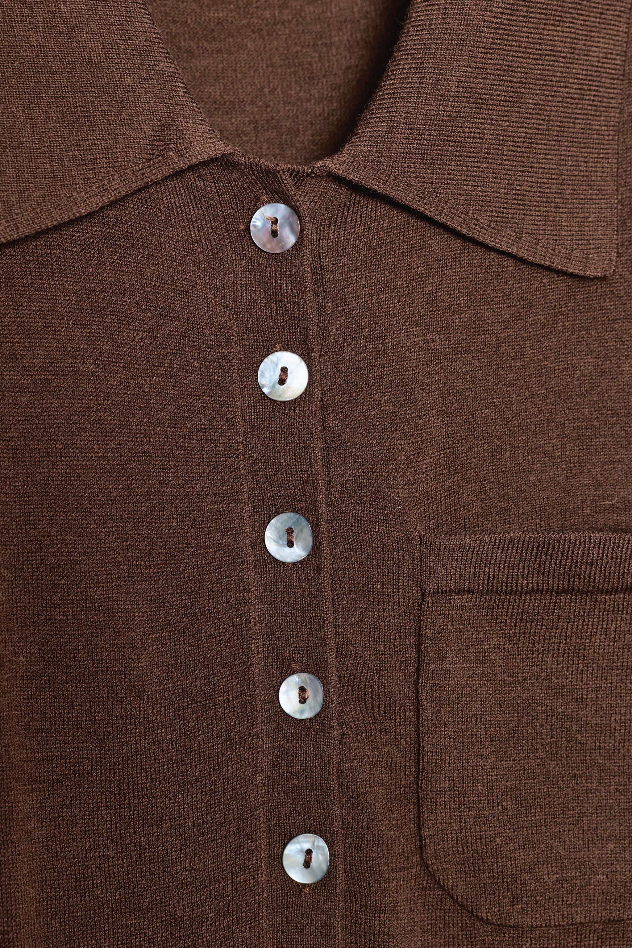 WOOL POLO SWEATER WITH POCKET